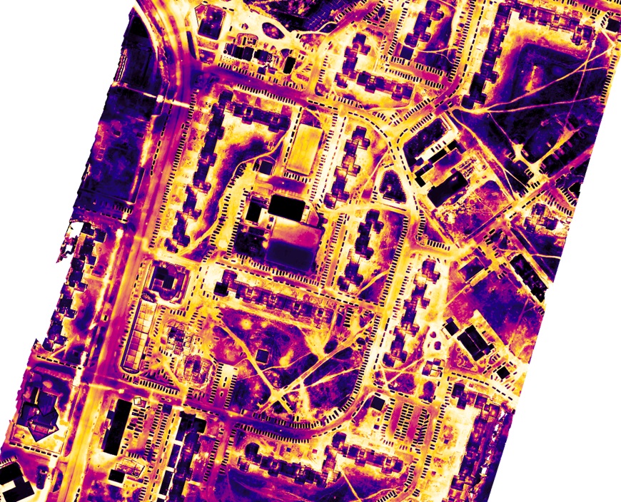 Aerial Thermal Inspection Heating Grids